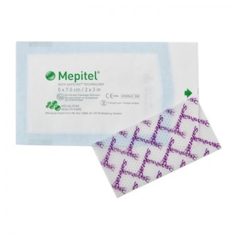 MEPITEL PENSOS SILICONE 5 CM x 7.5 CM x 10 unidades