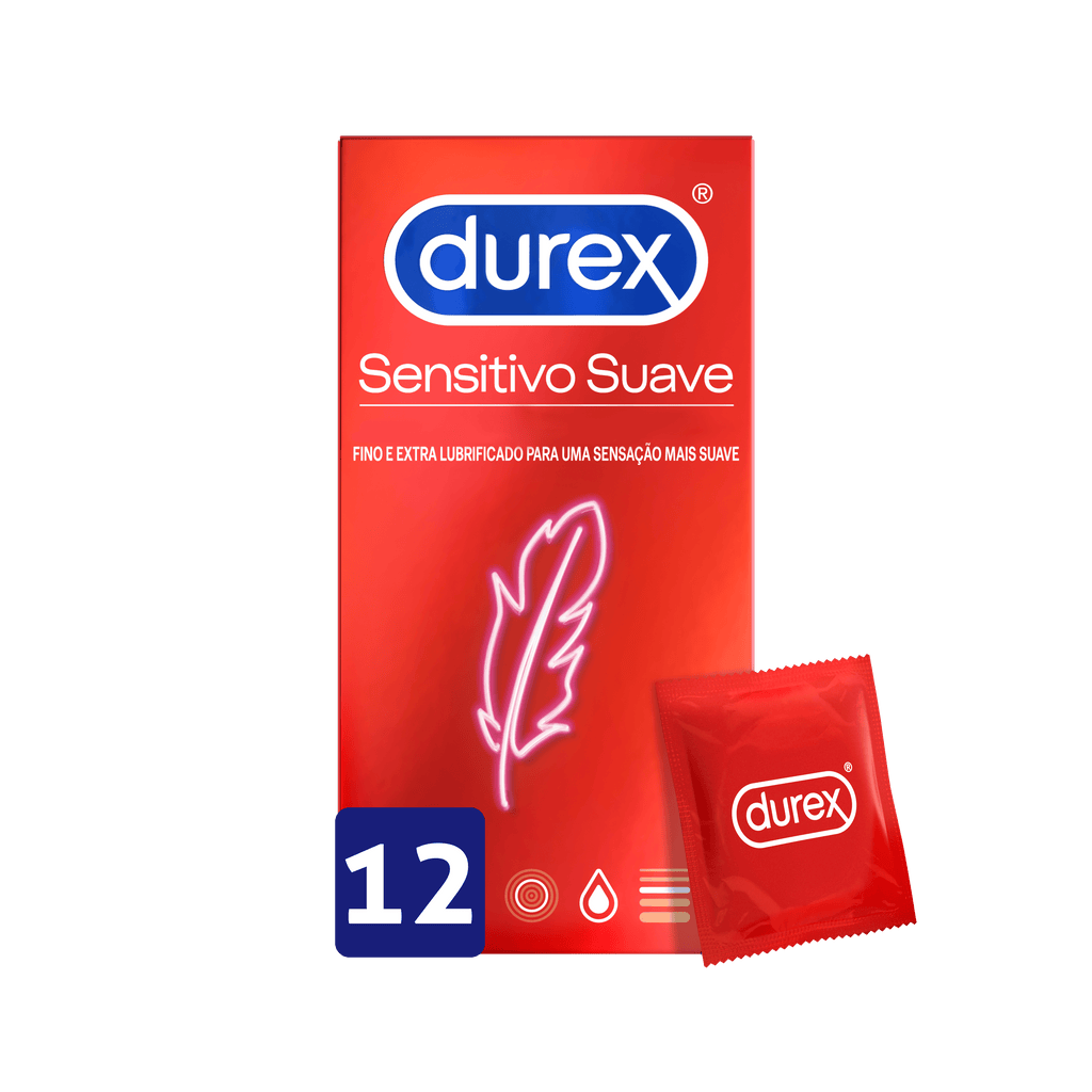Durex Preservativo Sensitivo Suave x 12 unidades