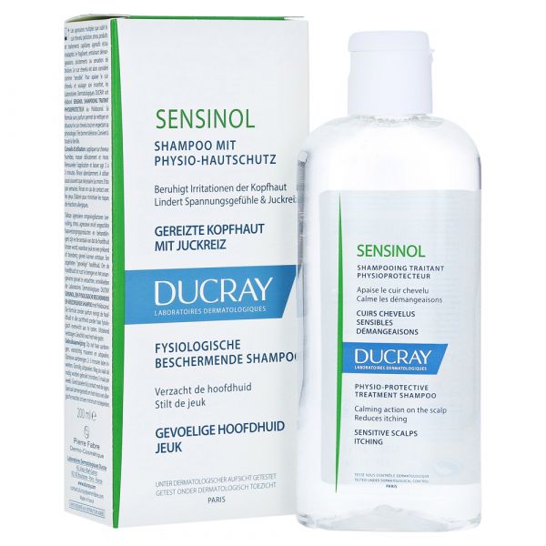 Ducray Sensinol Champô de cuidado Fisioprotetor para o couro cabeludo sensível 200mL