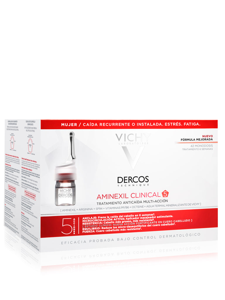 Vichy Dercos Aminexil Clinical Mulher 42 ampolas