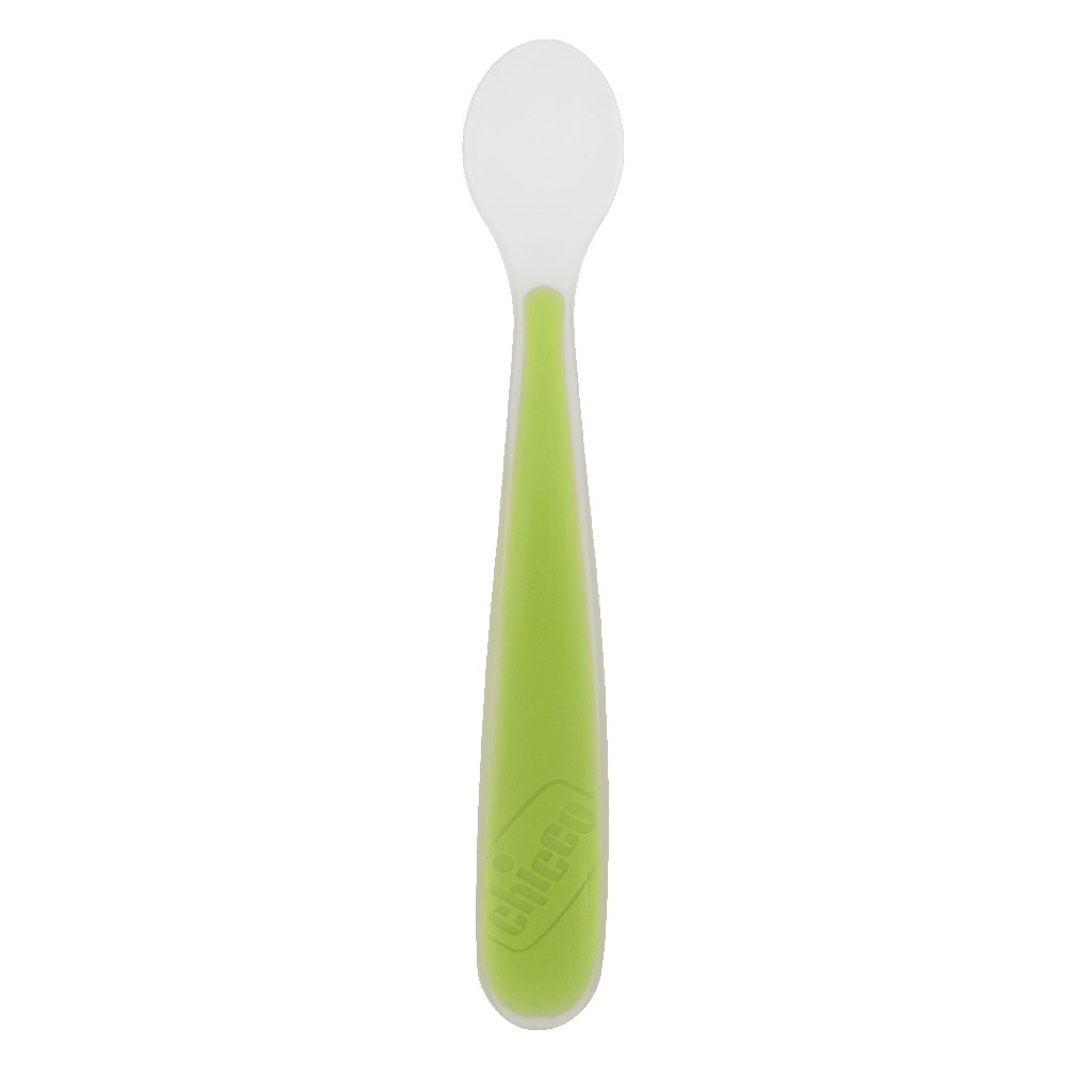 Chicco Colher Macia Silicone +6 meses Verde