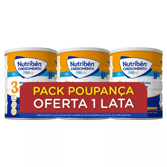 Nutriben Pro+ Leite Crescimento +12 meses 800g - Pack Especial