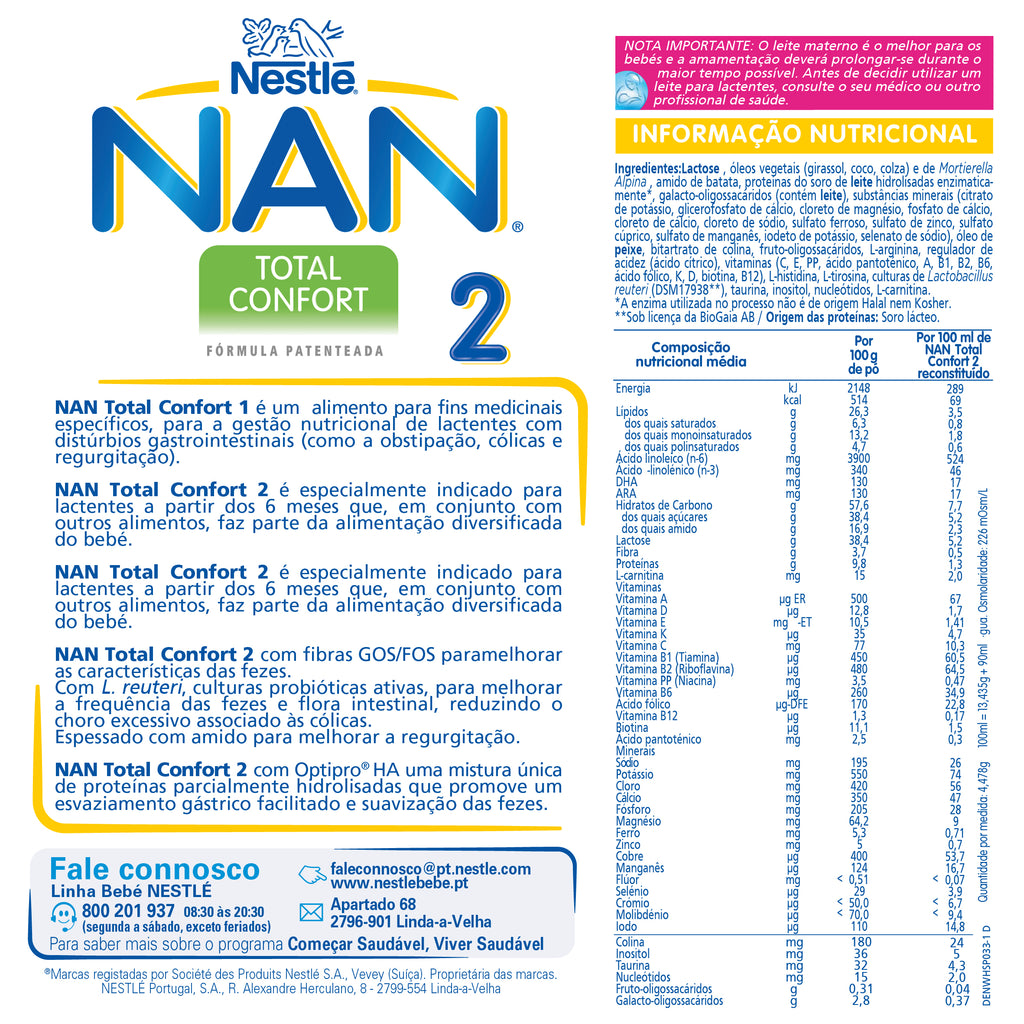 Nestlé NAN Total Confort 2 800 g