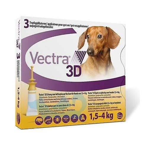Vectra 3D Cães 1.5-4 Kg x3 Pipetas Solução Punticforme