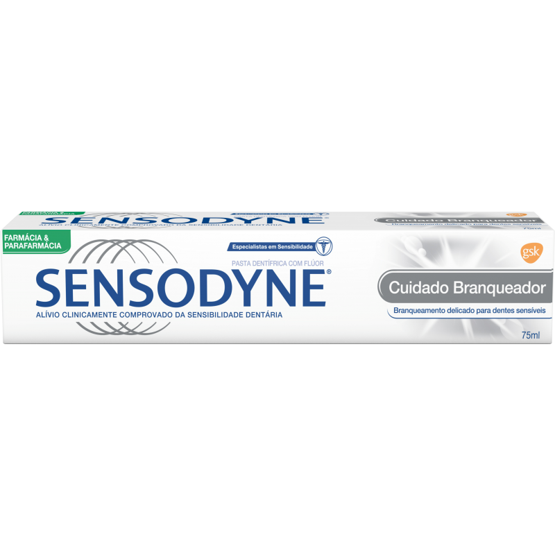 Sensodyne Cuidado Branqueador Pasta Dentífrica 75 mL