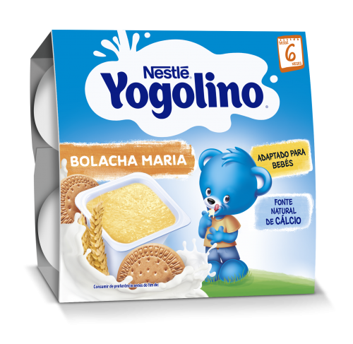 Nestle Yogolino Bolacha Maria 4x100g
