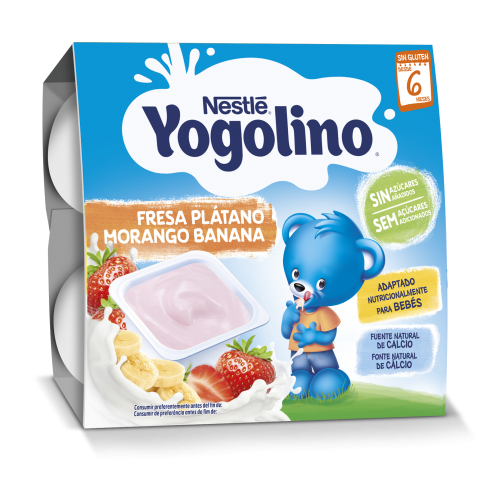 Nestle Yogolino Morango Banana 4x100g 