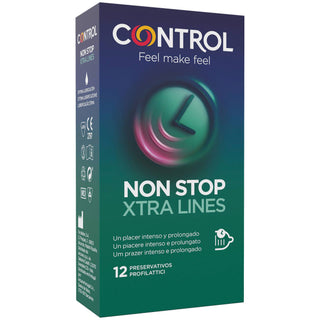 Control Preservativo Non Stop Xtra Lines x 12 unidades