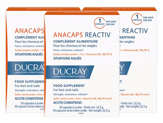Ducray Anacaps Reactiv 3 x 30 cápsulas