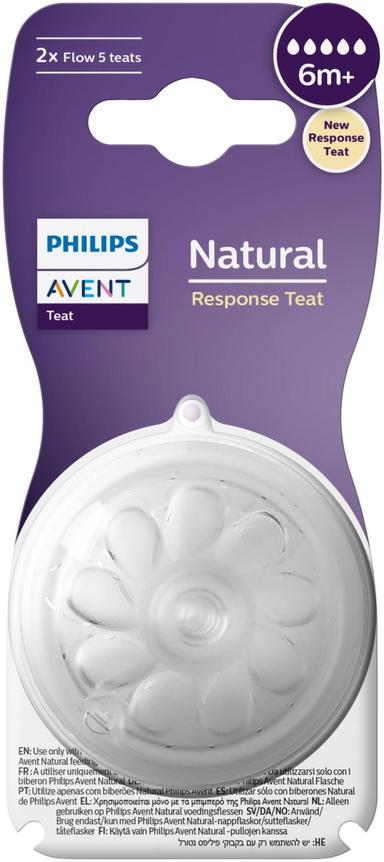 Philips Avent Tetina Natural Response +6 meses Fluxo Ultra Rápido x2