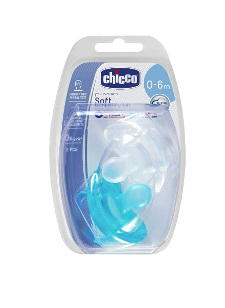 Chicco Chupeta Physio Soft 0-6 meses Transparente