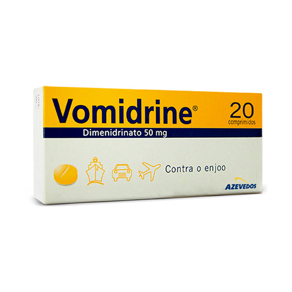 Vomidrine 50 mg 20 comprimidos