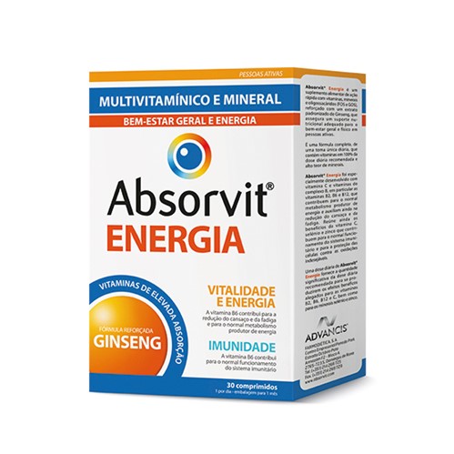 Absorvit Energia Comprimidos x30