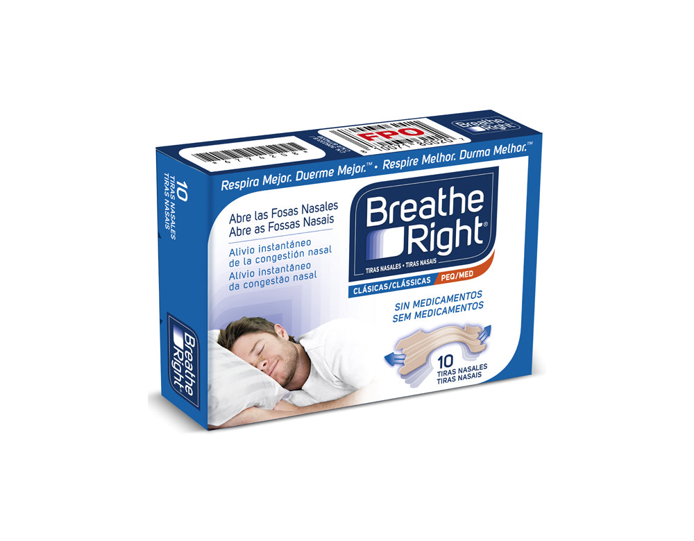 Breathe Right Penso Nasal Pequeno/Médio (X10 Unidades)
