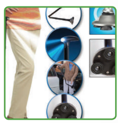 Magic Pharma Bengala articulada c/Lanterna base c/ventosa