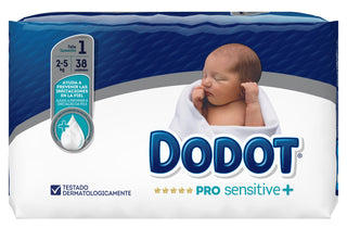 Dodot Pro-Sensitive+ Fraldas Tamanho 1 38 Fraldas