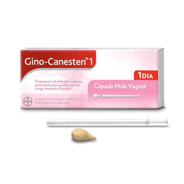 Gino-Canesten 500mg x 1 cápsula mole​ vaginal