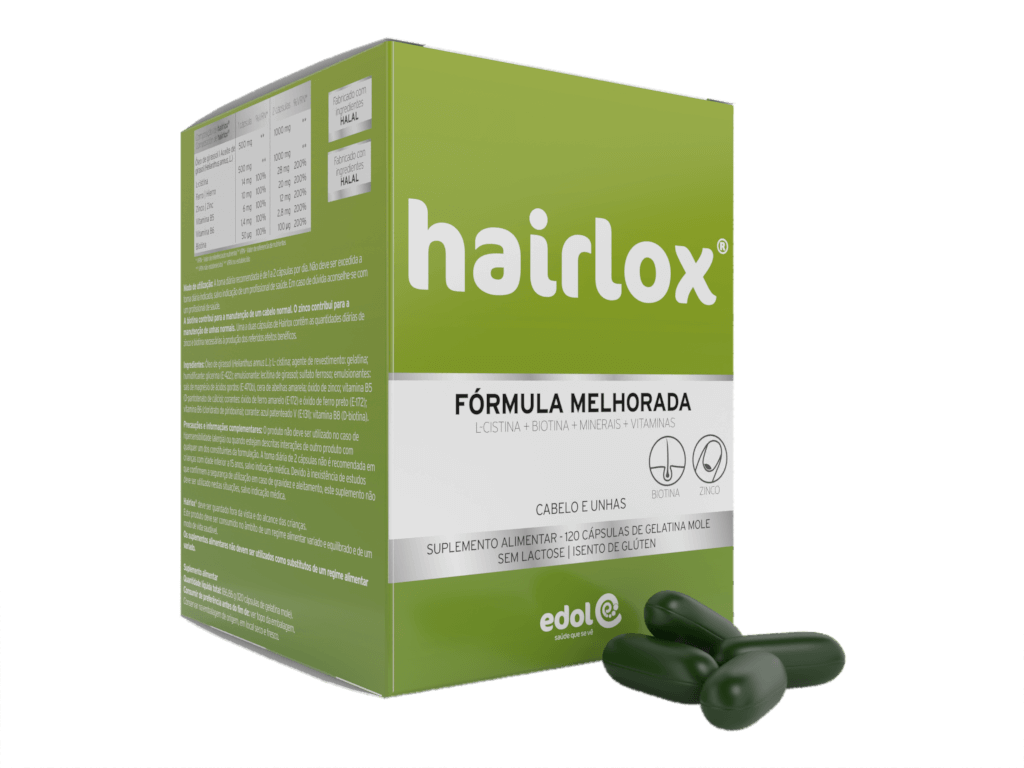 Hairlox® Revitalizante Cabelo e Unhas 120 Cápsulas