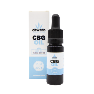 CBweed Óleo CBG 5% Com Óleo CBD 2,5% e Óleo MCT 10mL