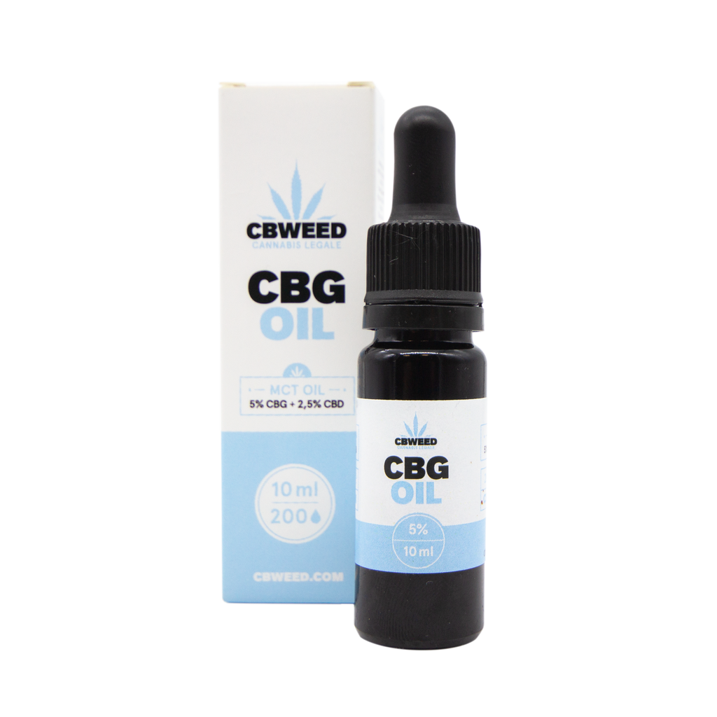 CBweed Óleo CBG 5% Com Óleo CBD 2,5% e Óleo MCT 10mL