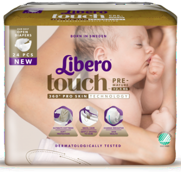 Libero Fralda Newborn Prematuro (T0) x 12      (3.65€/pacote)