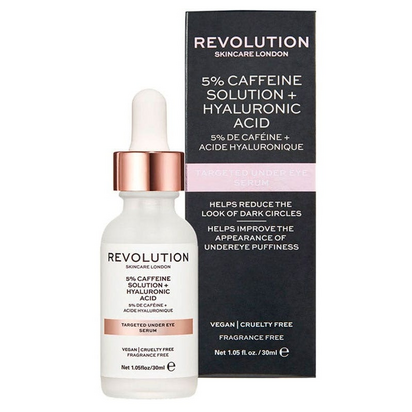Revolution Skincare Solução de Cafeína 5% + Ácido Hialurónico 30mL