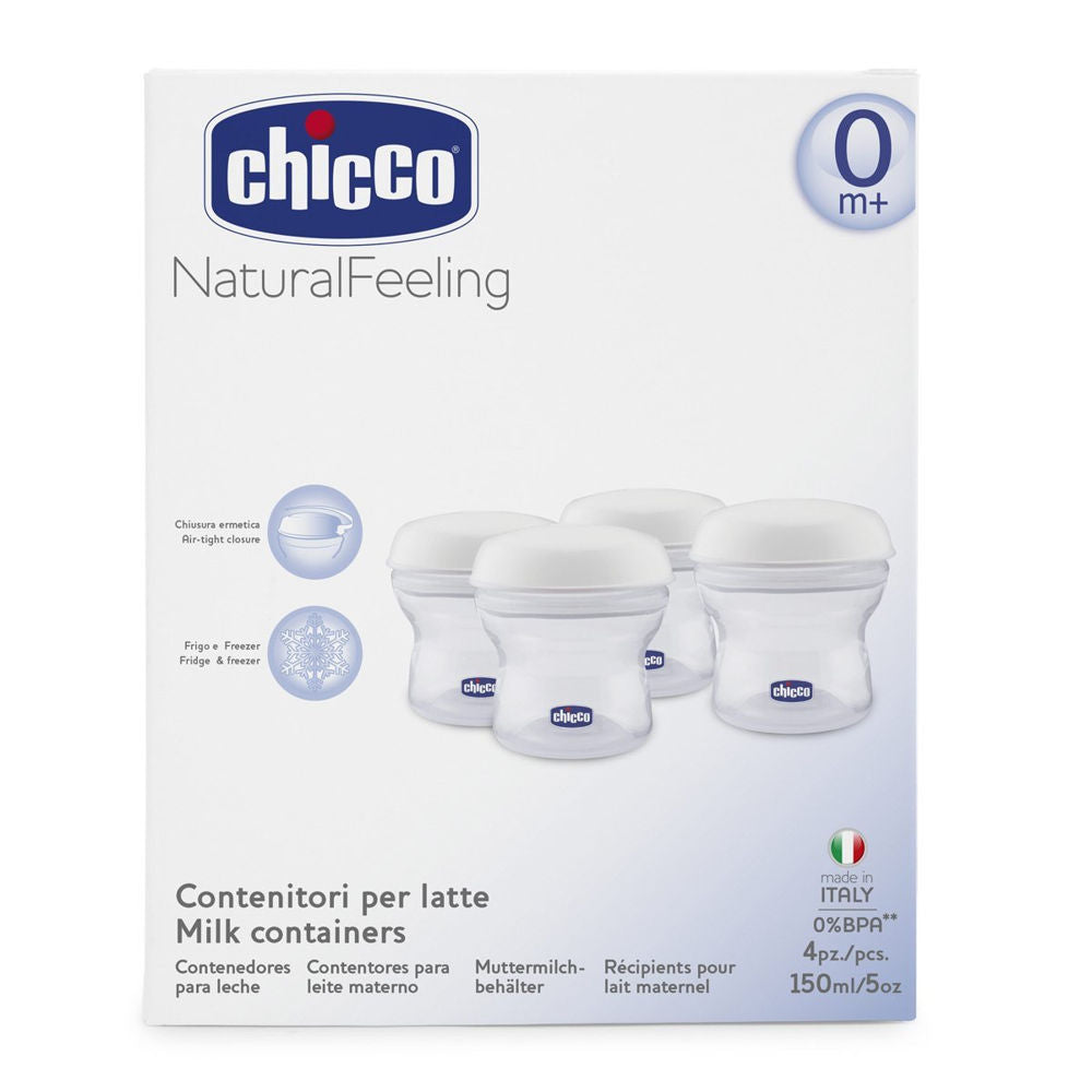 Chicco NaturalFeeling Recipiente Multiusos 4 unidades