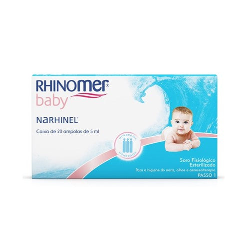 Rhinomer Baby Narhinel Soro Fisiológico 5 mL 20 unidades