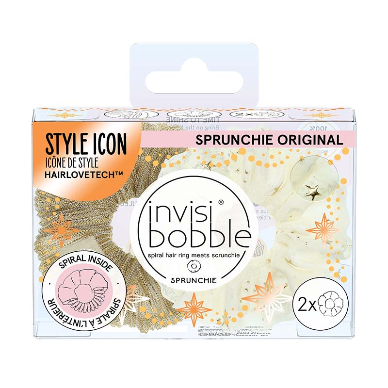 invisibobble Sprunchie Time to Shine Bring on the Night (x2)