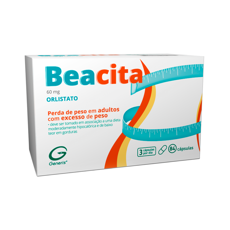 Beacita - Orlistato 60mg x 84 Cápsulas