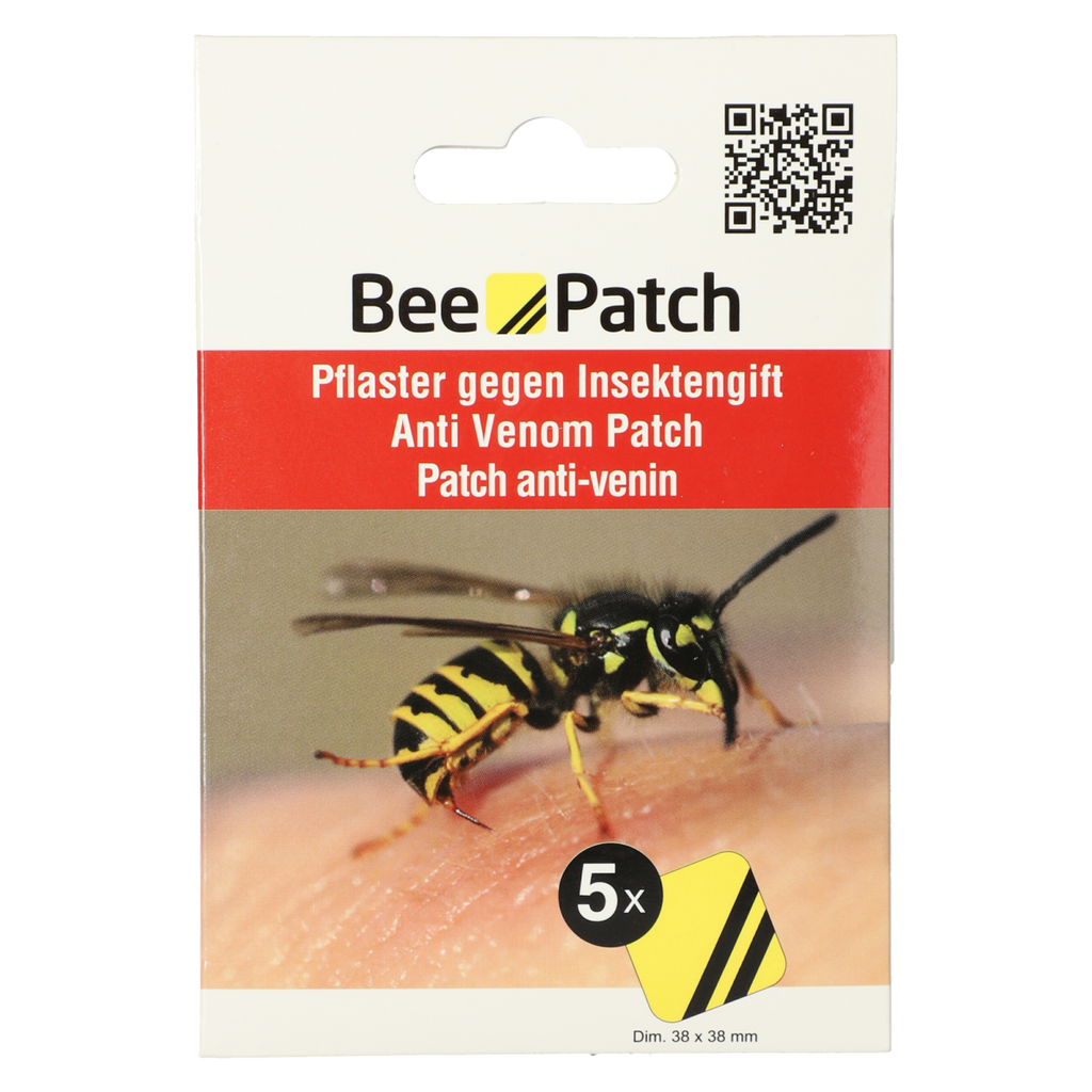 Bee Patch Adesivo contra veneno de abelhas e vespas x5