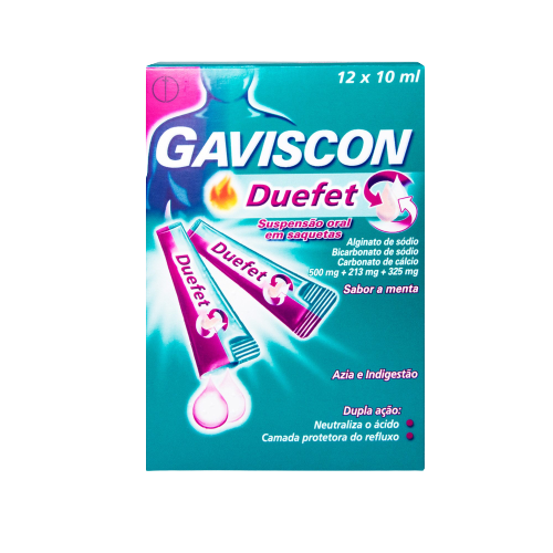 Gaviscon Duefet 500/213/325 mg x 12 saquetas 
