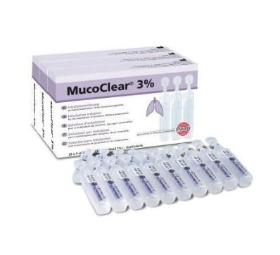 Mucoclear 3% Ampolas 4 ML X 20