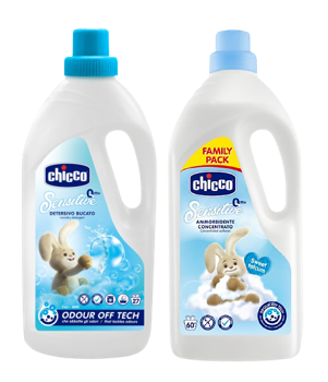 Chicco Pack Detergente + Amaciador Para Roupa Bebe 1,5L