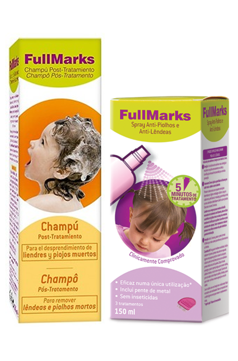 FullMarks Spray Anti-piolhos + Champô (-50% Champô)
