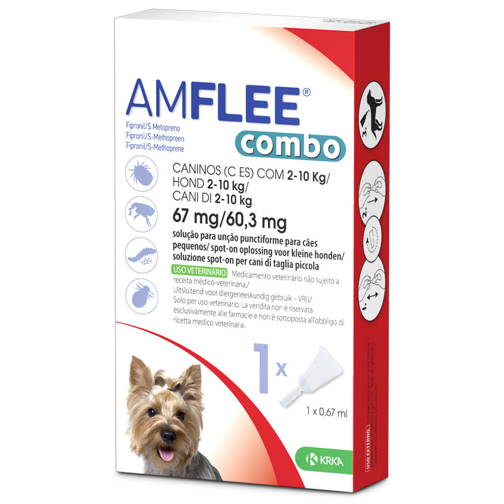 Amflee Combo Cao 2-10kg 67/60,3mg 1 Pipeta