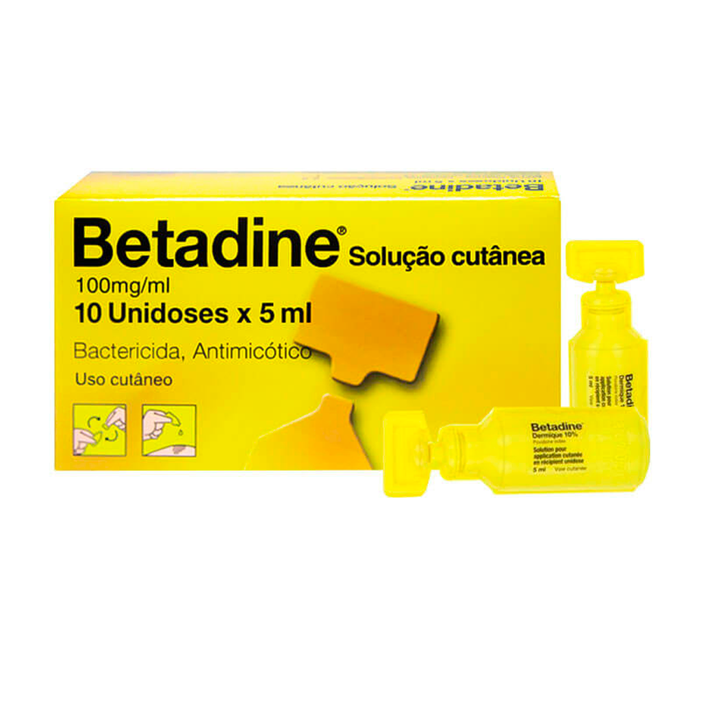 Betadine Solução Cutânea 5 mL x 10 Unidoses