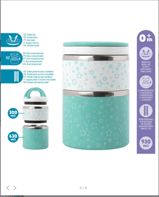 Kiokids Termos Aço 930 mL Azul