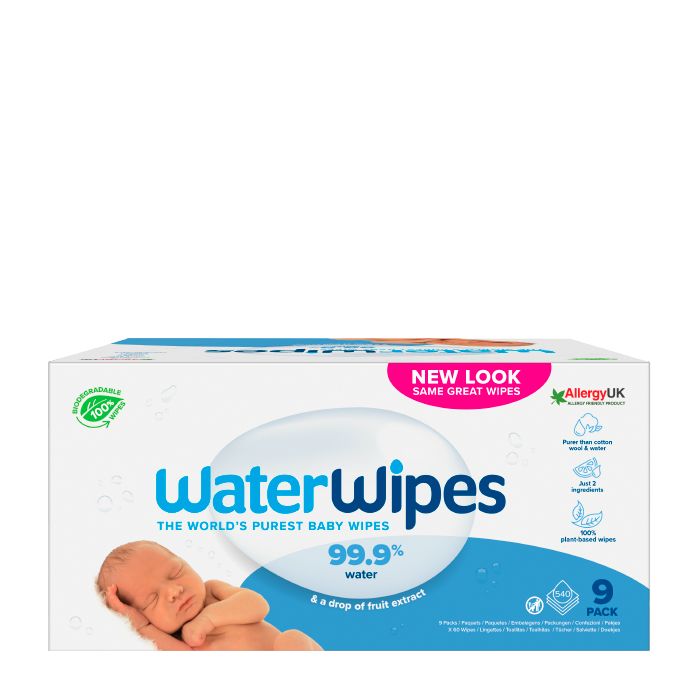 WaterWipes Pack Toalhitas BIO para Bebé 9 x 60 unidades